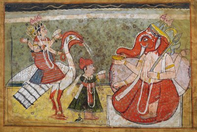 India, Miniature Painting on Paper by Unbekannt Unbekannt